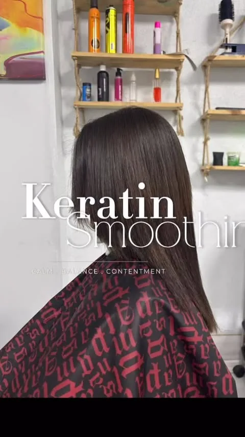 Keratin bakım sonrası pürüzsüz saç
